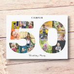 50th Birthday Photo Template Invitation<br><div class="desc">Celebrate turning 50 with a one-of-a-kind, personalised photo collage invitation! Our exclusive 50th birthday party invitation design is perfect for commemorating the milestone in your life. Featuring a unique collage of your favourite photos, this invitation will make your big day even more special. Make sure your loved ones mark their...</div>