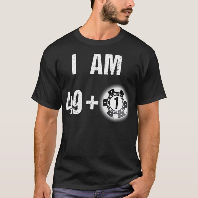 50th Birthday Poker  50 Years Poker Player Gift  T-Shirt (Front)