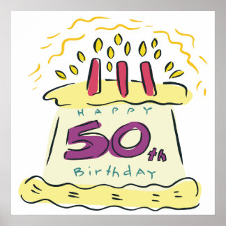 50th Birthday Posters | Zazzle.co.uk