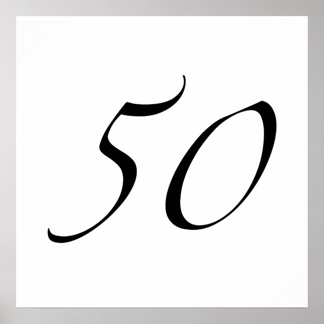 50th Birthday Poster (Front)