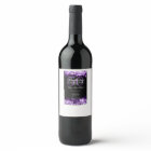 50th Birthday Program Glam Lights Purple Menu