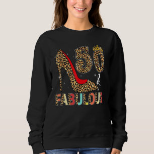 50th Birthday Queen 50 & Fabulous Born 1972 Boho L Sweatshirt