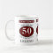50th Birthday Red Genuine Legend Add Your Name