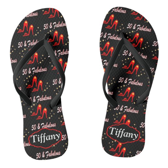 personalized flip flops