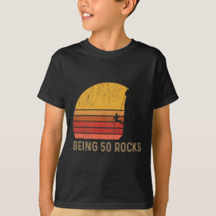 50th Birthday Rock Climbing T-Shirt