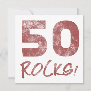 50th Birthday Rocks Card