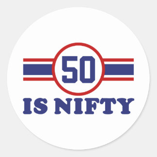 50th Birthday Stickers | Zazzle.co.uk