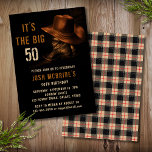 50th Birthday Rustic Cowboy Hat and Leather Boots Invitation<br><div class="desc">This design features a pair of leather cowboy boots with hat and your personalised 50th birthday party invitation information below. Personalise by editing the text or delete text in the text boxes #party #invitations #invites #50thbirthday #birthday #birthdayparty #50th #partyinvitations #personalizedinvitations</div>