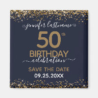 50th Birthday Save the Date Magnet
