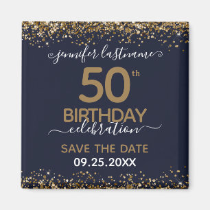 50th Birthday Save the Date Magnet