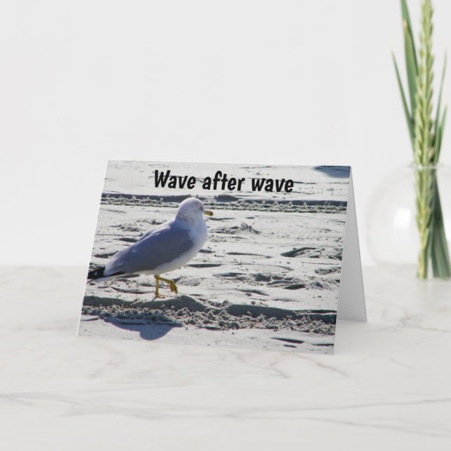 **50th BIRTHDAY** SEAGULL HUMOR Card (Front)