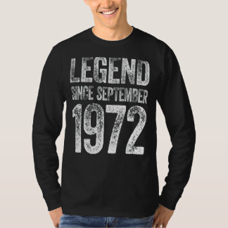50th Birthday September Born 50 Years Legend Since T-Shirt
