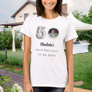 50th birthday silver photo T-Shirt