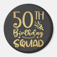 50th Birthday Squad 50 Party Crew Circle