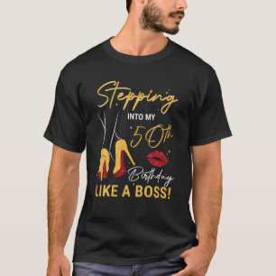 50Th Birthday Squad Stepping Into 50 Years Old Lik T-Shirt