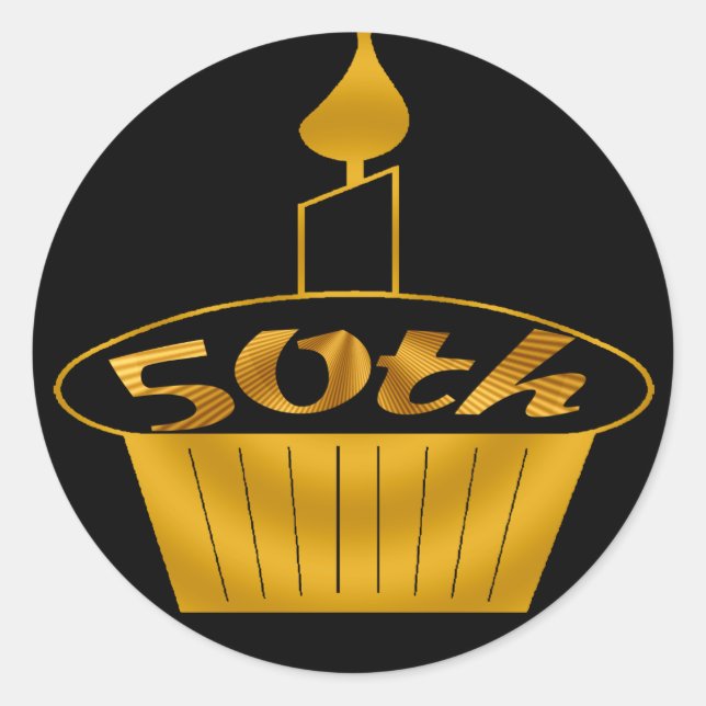 50th Birthday Sticker (Front)