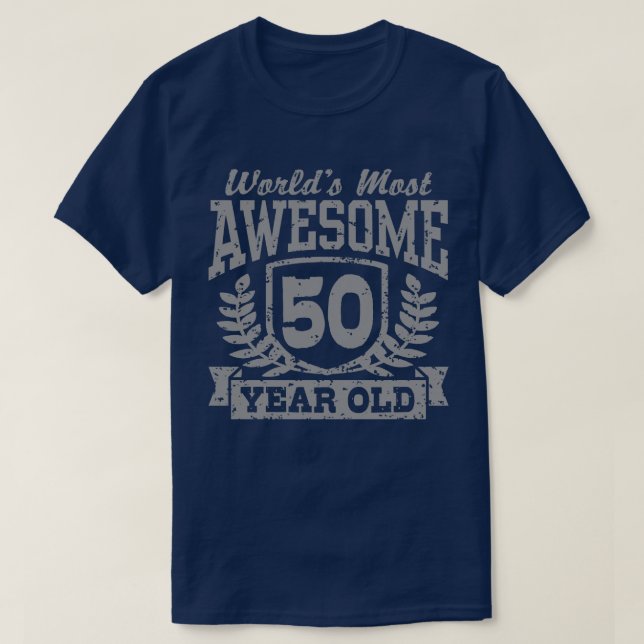 50th Birthday T-Shirt (Design Front)
