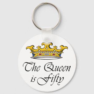 50th birthday The Queen is 50! Key Ring