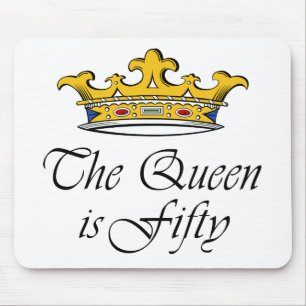 50th birthday The Queen is 50! Mouse Mat