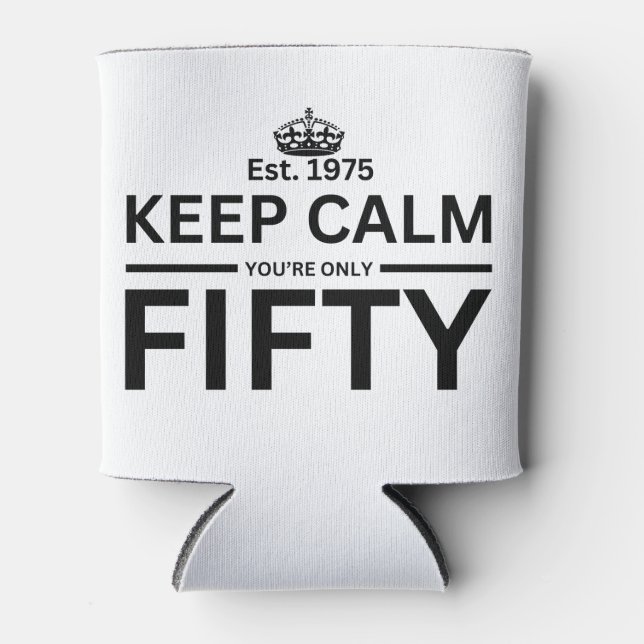 50th birthday Tote Bag Can Cooler (Front)