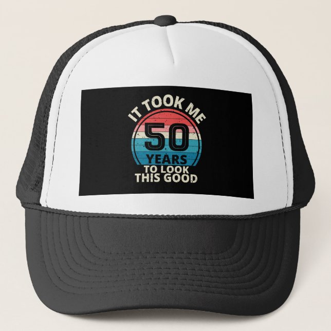 50TH BIRTHDAY TRUCKER HAT (Front)