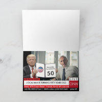 50th Birthday Trump Mens Funny TV News