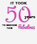 50th Birthday TShirts - 50 and Fabulous - 18.05 50th Birthday TShirts - 50 and Fabulous