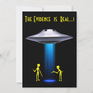 50th Birthday 👽 UFO Alien Abduction Party Invitation