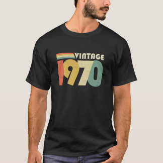 50th Birthday, Vintage 1970 Distressed Design T-Shirt