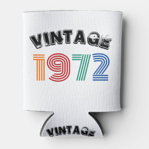 50th Birthday Vintage 1972 Can Cooler