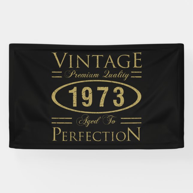 50th Birthday Vintage 1973 Banner (Horizontal)