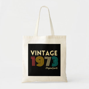 50Th Birthday Vintage 1973 Original Parts   Tote Bag