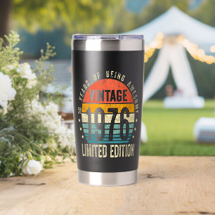 50th Birthday Vintage 1976 Limited Edition  Insulated Tumbler