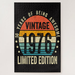 50th Birthday Vintage 1976 Limited Edition Jigsaw Puzzle
