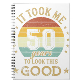 50th Birthday Vintage It Took Me 50 Years To Look  Notebook