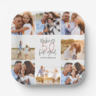 50th birthday white girly glitter photo collage