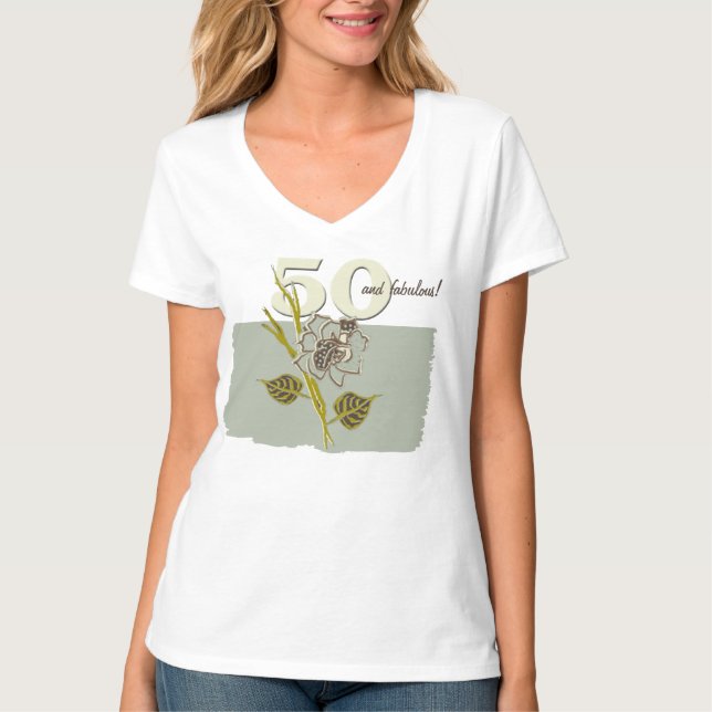 50th Birthday Woman's Top (Front)