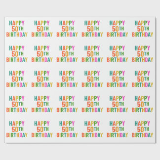 50th Birthday Wrapping Paper