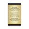 50th Black Gold Floral Scrolls Enclosure Card