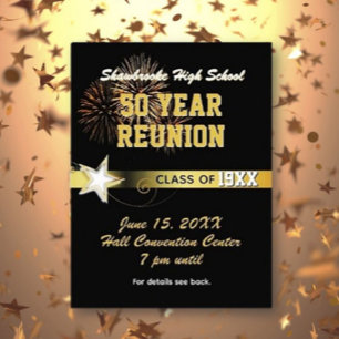 50th Class Reunion Invite Postcard
