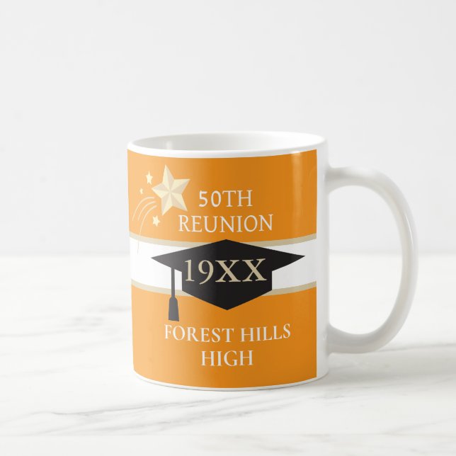 50TH class reunion School colours coffee mug (Right)