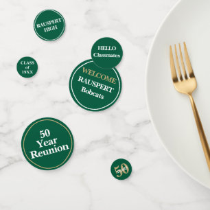 50th Class Reunion Table Confetti