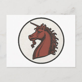 50th Division Unicorn Postcard