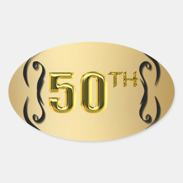 50th Gold Seals And Stickers (Front)