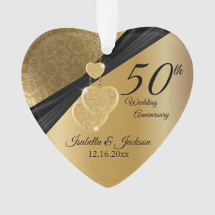 50th wedding anniversary christmas tree ornament