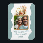 50th Gold Wedding Anniversary Photo Keepsake Magnet<br><div class="desc">This customised magnet is the perfect way to celebrate your wedding milestone with your favourite personalised photo for a timeless keepsake for years to come.</div>