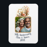 50th Gold Wedding Anniversary Photo Keepsake Magnet<br><div class="desc">This customised magnet is the perfect way to celebrate your wedding milestone with your favourite personalised photo for a timeless keepsake for years to come.</div>