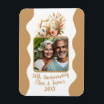 50th Gold Wedding Anniversary Photo Keepsake Magnet<br><div class="desc">This customised magnet is the perfect way to celebrate your wedding milestone with your favourite personalised photo for a timeless keepsake for years to come.</div>