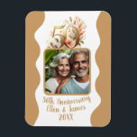 50th Gold Wedding Anniversary Photo Keepsake Magnet<br><div class="desc">This customised magnet is the perfect way to celebrate your wedding milestone with your favourite personalised photo for a timeless keepsake for years to come.</div>