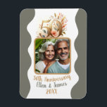 50th Gold Wedding Anniversary Photo Keepsake Magnet<br><div class="desc">This customised magnet is the perfect way to celebrate your wedding milestone with your favourite personalised photo for a timeless keepsake for years to come.</div>